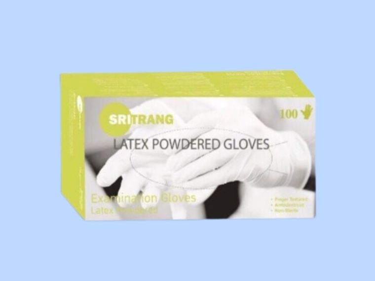 Gants en Latex Poudrés