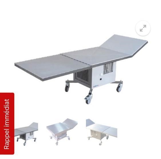 je cherche une table funéraire réfrigérée 60 Cm