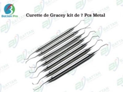 Curette de Gracey kit de 7 Pcs Metal 600x600 1