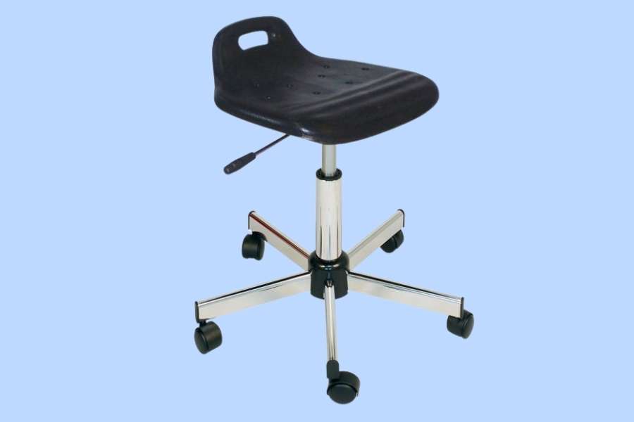 Chaise roulante ergonomique (440-570mm chromé)
